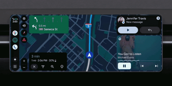 Компания Google выпустила крупное обновление Android Auto Компания Google выпустила крупное обновление Android Auto
